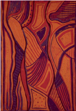 Farbholzschnitt, 2001, 45cm/32cm