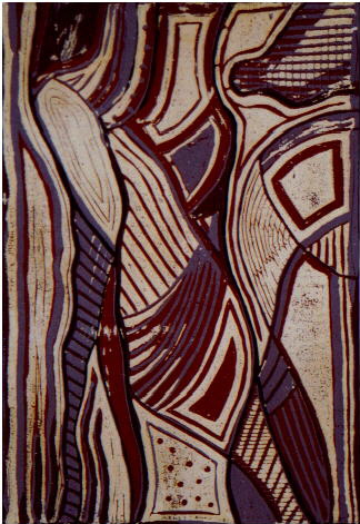 Farbholzschnitt, 2001, 45cm/32cm