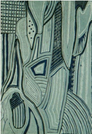 Farbholzschnitt, 2001, 45cm/32cm