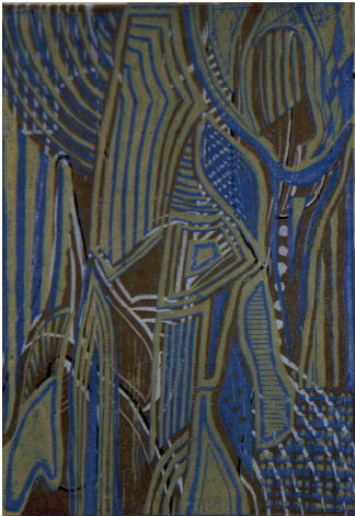 Farbholzschnitt, 2001, 45cm/32cm