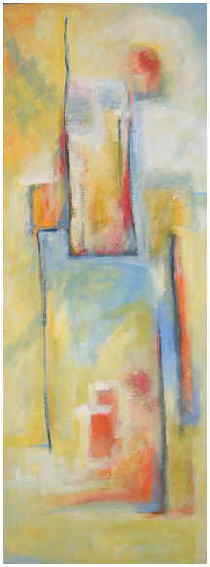 o.T. 2001, Leimfarbe auf Lw. 