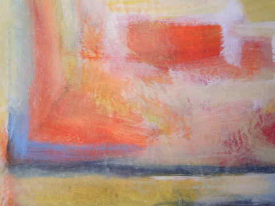 o.T. 2001, Leimfarbe auf Lw.  Ausschnitt