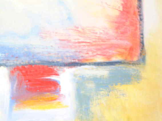 o.T. 2001, Leimfarbe auf Lw.  Ausschnitt