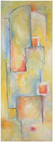 o.T. 2001, Leimfarbe auf Lw. 