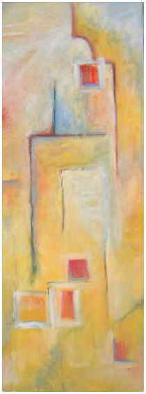 o.T. 2001, Leimfarbe auf Lw. 