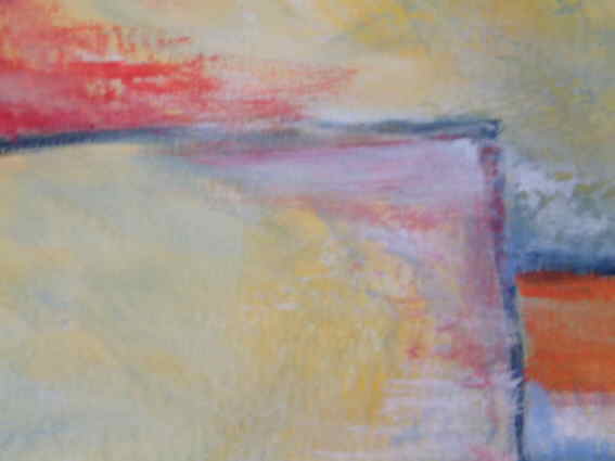 o.T. 2001, Leimfarbe auf Lw.  Ausschnitt